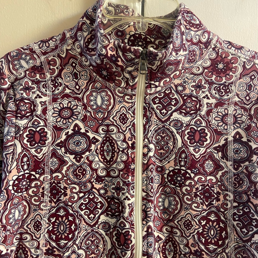 Talbots Multicolored Zip Up Jacket Lightweight La… - image 4